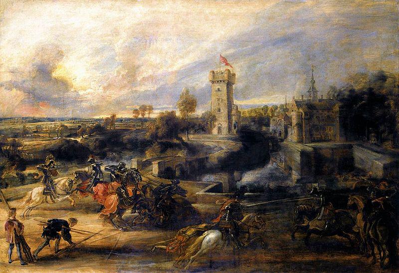 Peter Paul Rubens Tournament in front of Castle Steen France oil painting art